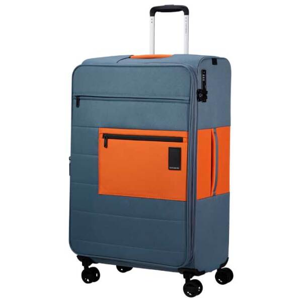 Valiză Samsonite Vaycay Spinner expandable Grey Orange 112l   photo 2