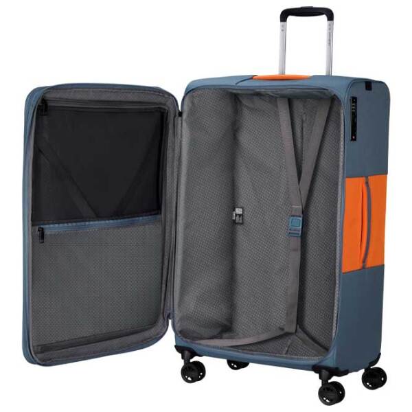 Valiză Samsonite Vaycay Spinner expandable Grey Orange 112l   photo 6