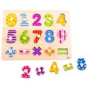 Пазл 3D Tooky Toy Cifre (TY851) Количество деталей: 16, Рекомендуемый возраст: 3+