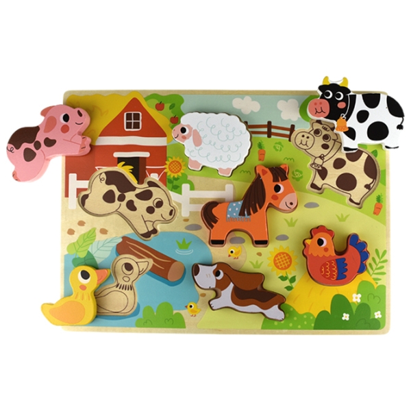 Пазл 3D Tooky Toy Ферма (TH636) Количество деталей: 8, Рекомендуемый возраст: 1+ photo 1
