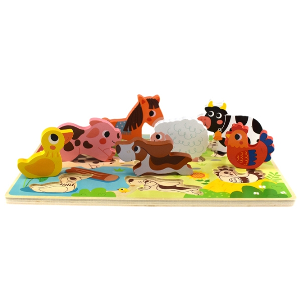Пазл 3D Tooky Toy Ферма (TH636) Количество деталей: 8, Рекомендуемый возраст: 1+ photo 4