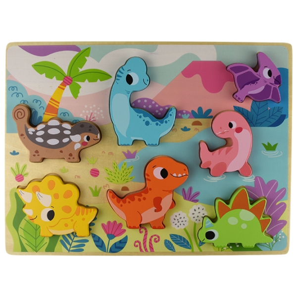 Пазл 3D Tooky Toy Деревянный (TH632) Количество деталей: 8, Рекомендуемый возраст: 1+ photo 2