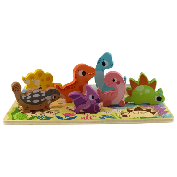 Пазл 3D Tooky Toy Деревянный (TH632) Количество деталей: 8, Рекомендуемый возраст: 1+ photo 4