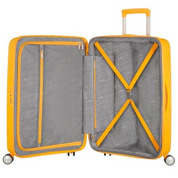 Чемодан American Tourister Soundbox Spinner Expandable Желтый Bass 71.5л   photo 3