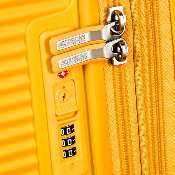 Чемодан American Tourister Soundbox Spinner Expandable Желтый Bass 71.5л   photo 4