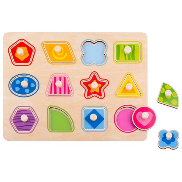 Пазл 3D Tooky Toy Формы (TY853) Количество деталей: 16, Рекомендуемый возраст: 1.5+ photo 1