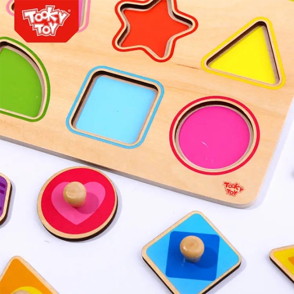 Пазл 3D Tooky Toy Формы (TY853) Количество деталей: 16, Рекомендуемый возраст: 1.5+ photo 4