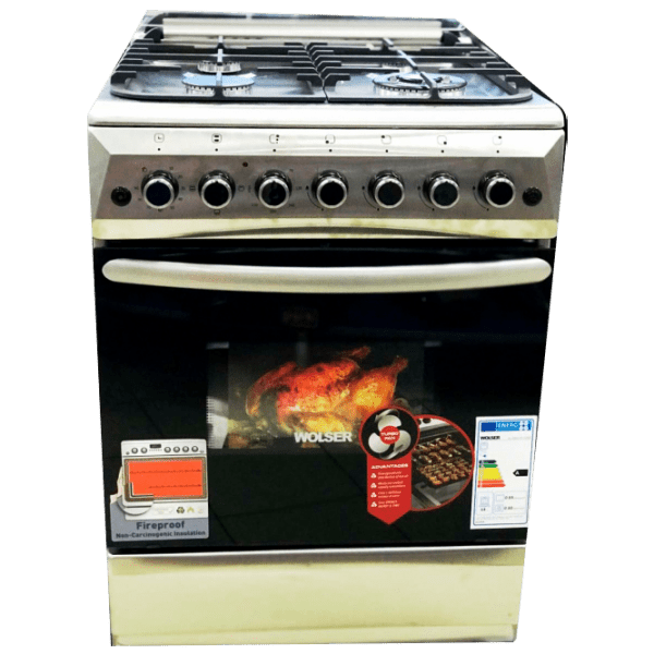 Aragaz Wolser WL-60602 IGE Turbo Inox Tipul plitei: Pe gaz, , Tipul cuptorului: Electric photo 1
