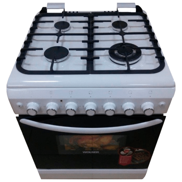 Плита Wolser WL-60602 WGE Turbo White Тип плиты: Газовая, , Тип духовки: Электрическая photo 1
