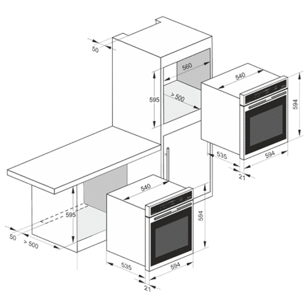Духовой шкаф Kaiser EH 6326 W Белый A, 79 л photo 6