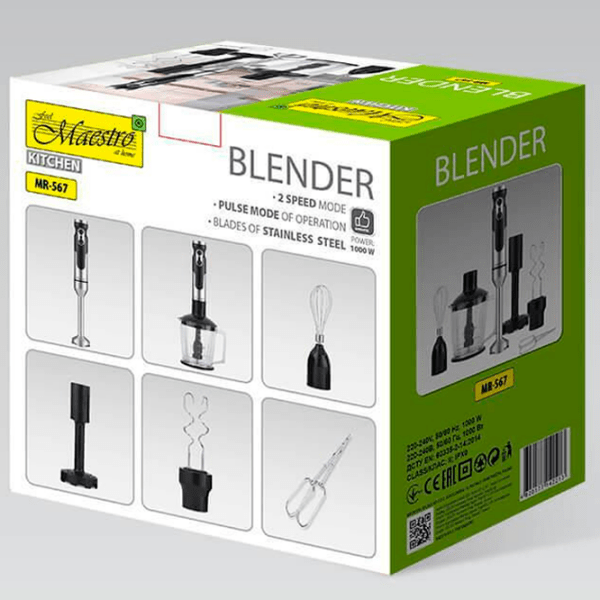 Blender de mână Maestro MR-567 Black  photo 6