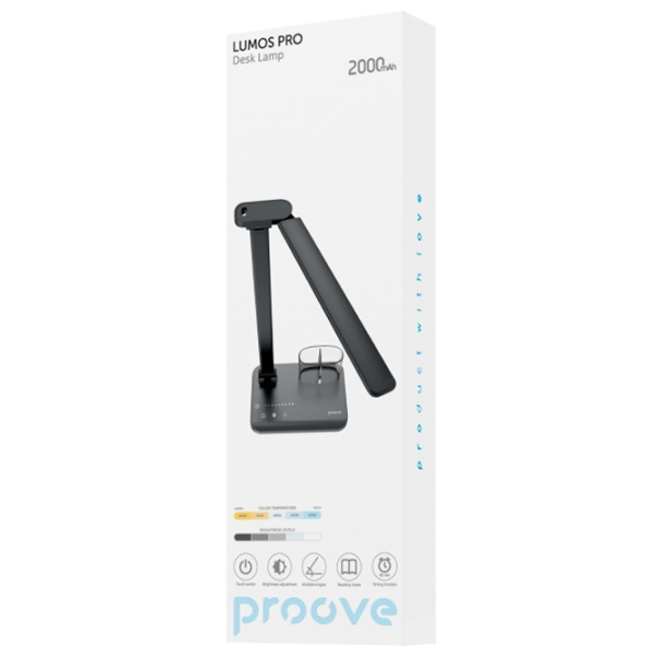 Lampă de masă Proove Lumos Pro Black Acumulator photo 2