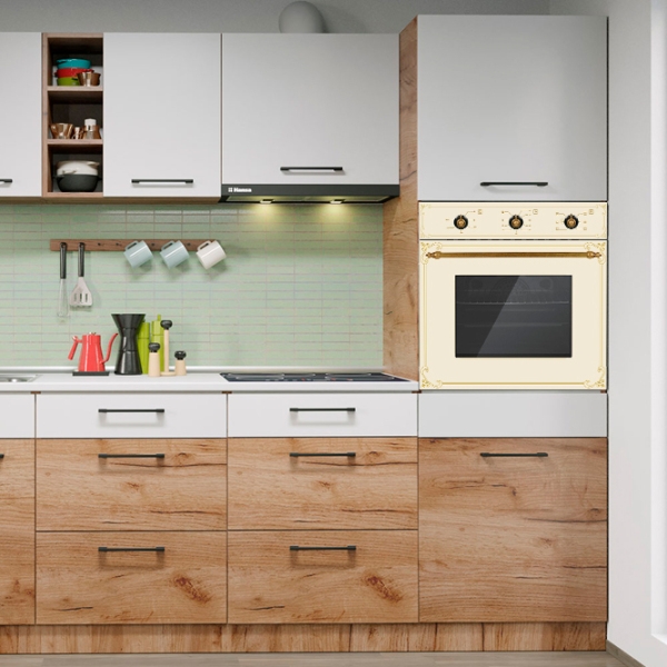 Cuptor încorporabil Wolser WL-F 66 Rustic Ivory , 66 l photo 4