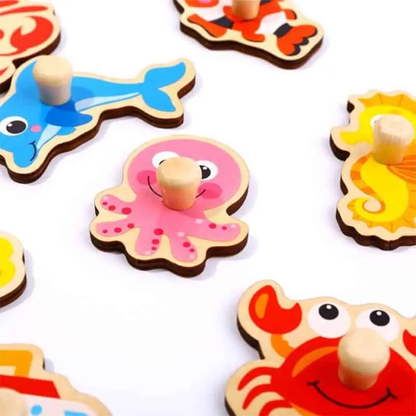 Пазл 3D Tooky Toy Водные животные (TY856) Количество деталей: 11, Рекомендуемый возраст: 1+ photo 4