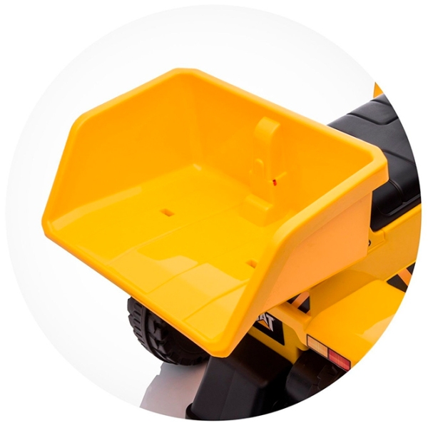 Электромобиль Cat Chipolino Dump Truck Желтый 1.5+ | 25 кг | 2.7 км/ч photo 6