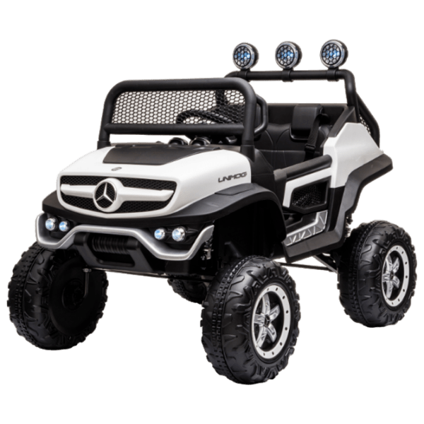Электромобиль Mercedes-Benz Kids car Unimog White 3+ | 30 кг | 5 км/ ч photo 1