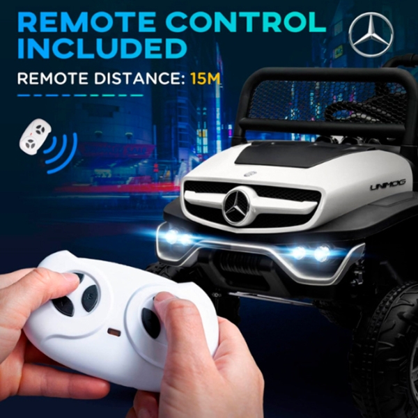 Электромобиль Mercedes-Benz Kids car Unimog White 3+ | 30 кг | 5 км/ ч photo 11