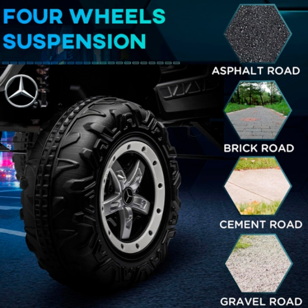 Электромобиль Mercedes-Benz Kids car Unimog Black 3+ | 30 кг | 5 км/ ч photo 8