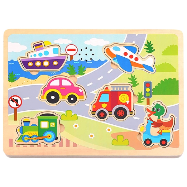Puzzle 3D Tooky Toy Transport (TL064) Numărul de piese: 7, V&acirc;rsta recomandată: 1.5+ photo 1