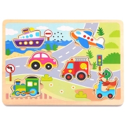 Puzzle 3D Tooky Toy Transport (TL064) Numărul de piese: 7, V&acirc;rsta recomandată: 1.5+