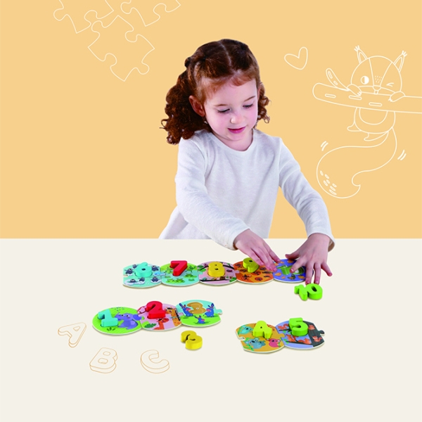 Пазл 3D Tooky Toy Веселая считалка (TL496) Количество деталей: 10, Рекомендуемый возраст: 2+ photo 4
