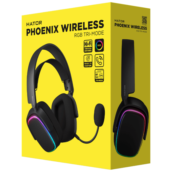 Căști Hator Phoenix Black Fără fir / Gaming / Over the ear photo 6