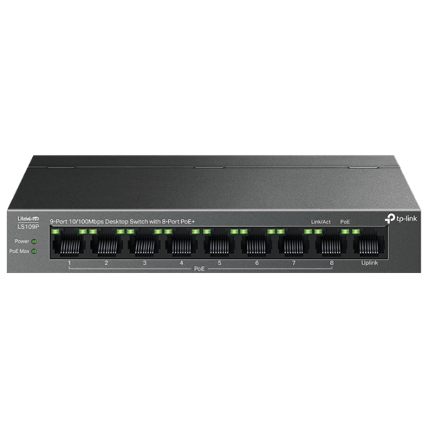 PoE Коммутатор TP-Link LS109P Black 1.8 Гбит/ с photo 1