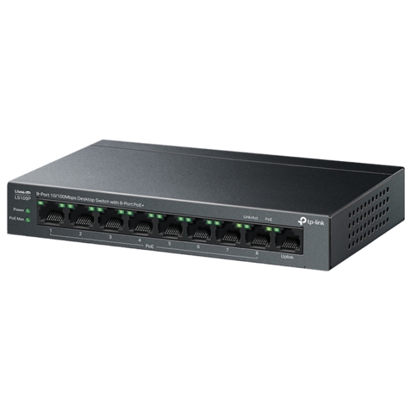 PoE Коммутатор TP-Link LS109P Black 1.8 Гбит/ с photo 2