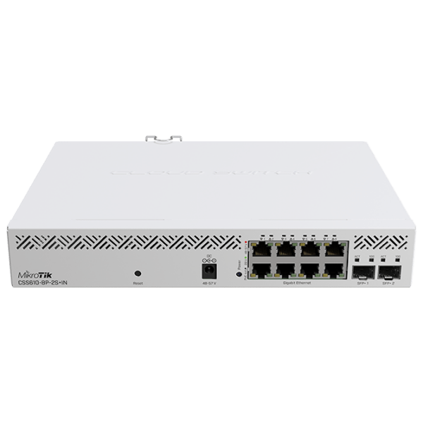 PoE Switch Mikrotik CSS610-8P-2S+IN White 56 Gbit/s photo 1