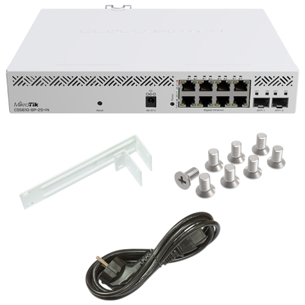 PoE Switch Mikrotik CSS610-8P-2S+IN White 56 Gbit/s photo 4