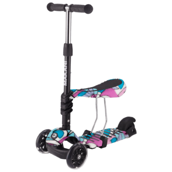 Trotinetă pentru copii cu trei roți Makani Ride and Skate (31006010091) Black 2 ani, 50 kg, Din PU photo 1
