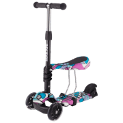 Trotinetă pentru copii cu trei roți Makani Ride and Skate (31006010091) Black 2 ani, 50 kg, Din PU