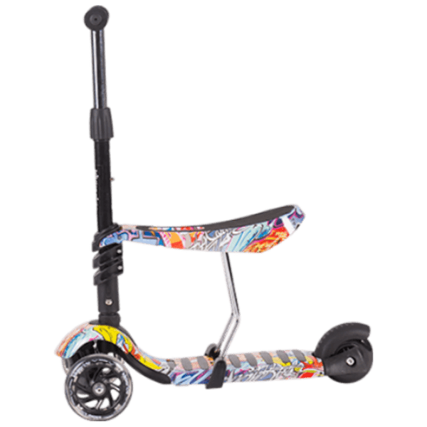 Trotinetă pentru copii cu trei roți Makani Ride and Skate (31006010020) Black 2 ani, 50 kg, Din PU photo 2