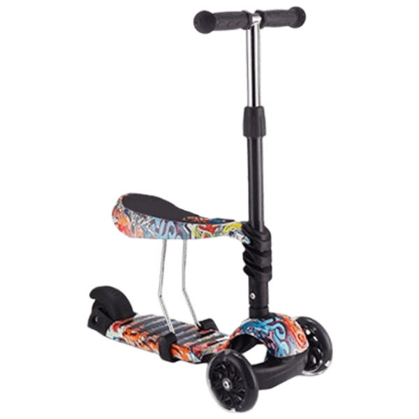 Trotinetă pentru copii cu trei roți Makani Ride and Skate (31006010020) Black 2 ani, 50 kg, Din PU photo 3