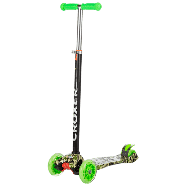 Детский трёхколёсный самокат Chipolino Croxer (DSCR01703GR) Green 3 года, 50 кг, Пластиковые photo 1