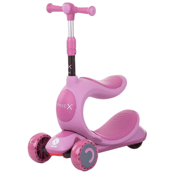 Детский трёхколёсный самокат Chipolino Space X (DSSPX0221LL) Pink 3 года, 50 кг, Пластиковые photo 1