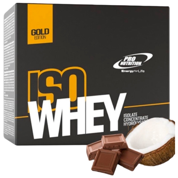 Proteină Pro Nutrition Iso Whey Gold 450 g Ciocolată, Cocos | praf photo 1