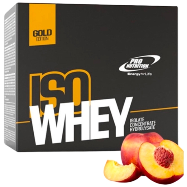 Proteină Pro Nutrition Iso Whey Gold 450 g Piersic | praf photo 1
