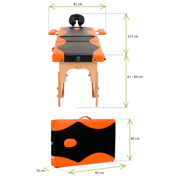 Masă de masaj Bodyfit 1029 Black  photo 6