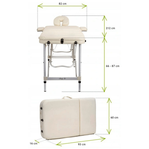 Masă de masaj Bodyfit 599 White  photo 6