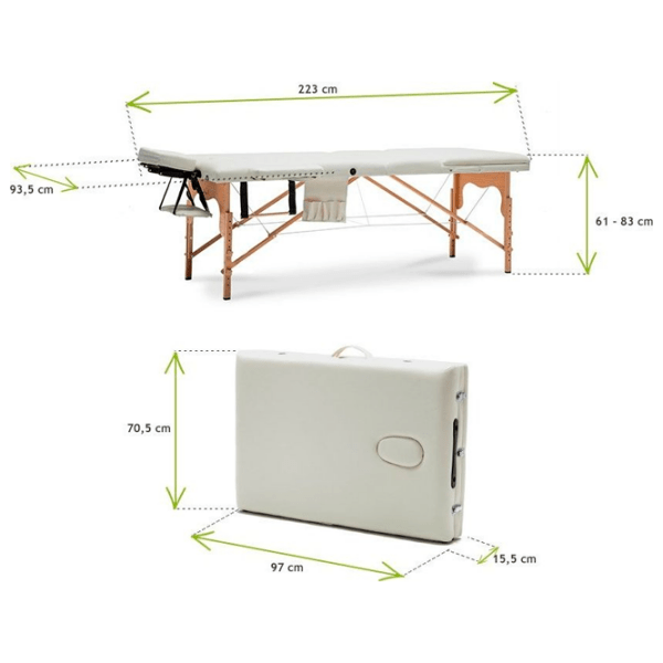 Masă de masaj Bodyfit 580 White  photo 6