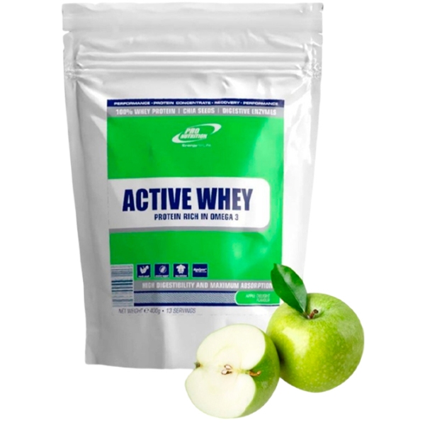 Proteină Pro Nutrition Active Whey 400 g Măr verde | praf photo 1