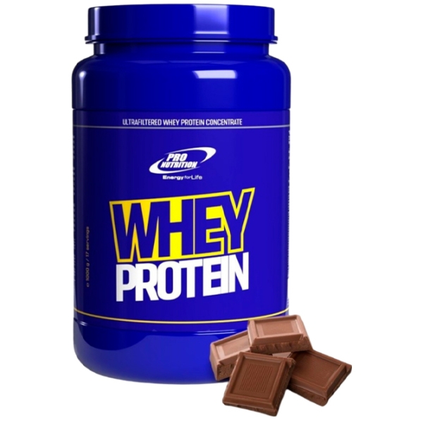 Proteină Pro Nutrition Whey Protein 1000 g Ciocolată | praf photo 1
