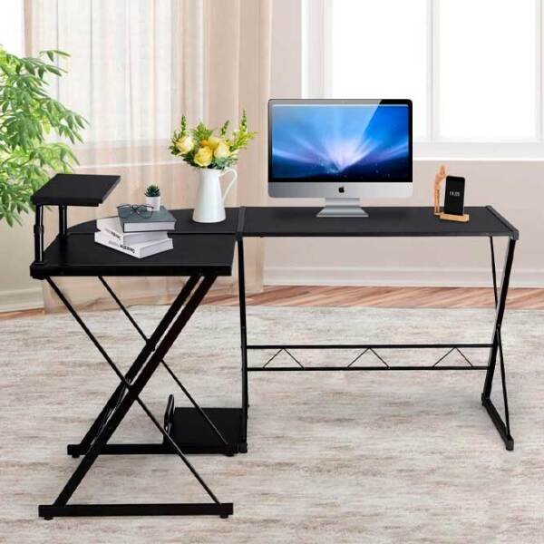 Компьютерный стол Costway HW65968BK Black  photo 5