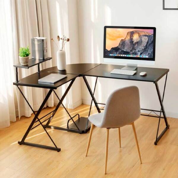 Компьютерный стол Costway HW65968BK Black  photo 6