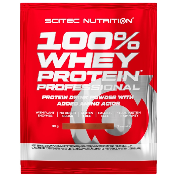 Proteină Scitec Nutrition 100% Whey Protein Professional 30 g Unt de arahide | praf photo 1