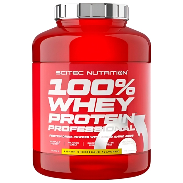 Proteină Scitec Nutrition 100% Whey Protein Professional 2350 g Lemon, cheesecake | praf photo 1