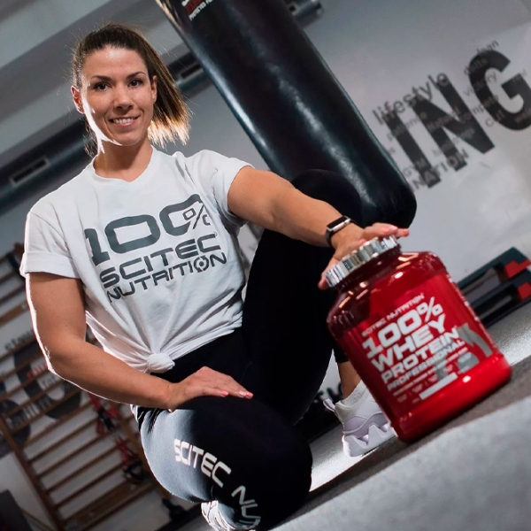 Proteină Scitec Nutrition 100% Whey Protein Professional 2350 g Lemon, cheesecake | praf photo 3