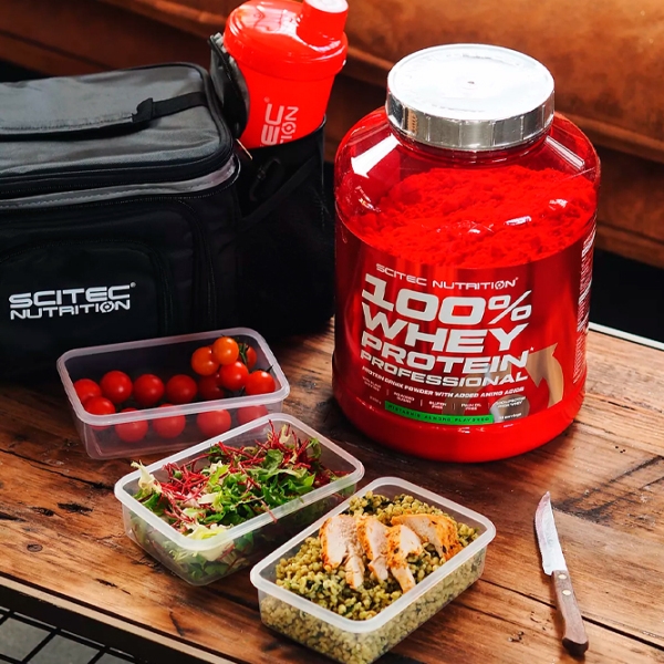 Proteină Scitec Nutrition 100% Whey Protein Professional 2350 g Nucă de cocos | praf photo 5