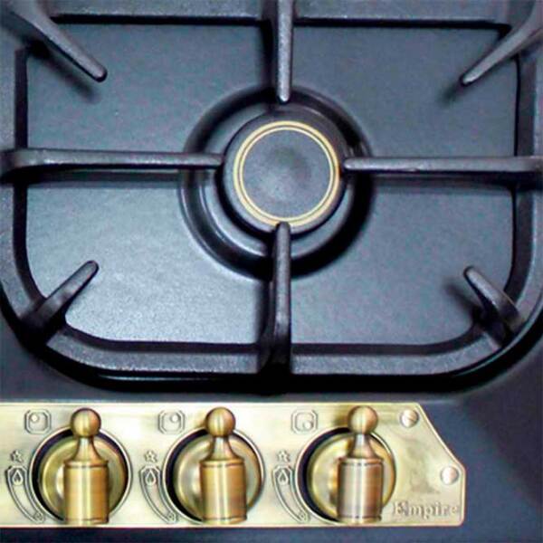 Plită încorporabilă pe gaz Kaiser KG 6325 EmTurbo Anthracite Oțel emailat, Gratare: Fontă photo 5